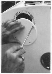 Picture of Bernard Engraving M10 Coverplate 3-1/2 Inch White with Screws