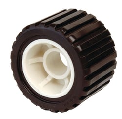 Picture of Tie Down Engineering 86494 5" Ribbed Black Rubber Wobble Roller for 1-1/4" Shaft