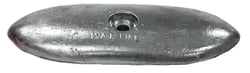 Picture of B & S Anodes BSMPACEMAKER1 Zinc Hull Plate Anode 1 Hole