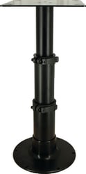 Picture of Springfield Marine 1660230-BLK 3-Stage Adjustable Pedestal with Table Mount - 12.75" to 28"