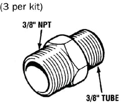 Picture of Seastar Solutions HF5532 Hydraulic Steering Compression Fitting 3/8" Tube x 3/8" Port