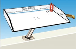 Picture of Magma T10-313B Bait Filet Mate Table with LeveLock Rod Holder Mount