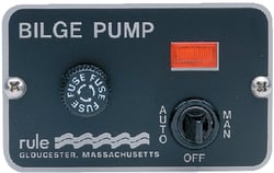Picture of Rule Industries 41 Deluxe Three-Way Lighted Bilge Pump Panel Switch 12V