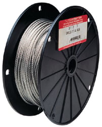 Picture of Tie Down Engineering 51815 DP Tiller Wire Rope Cable 250 ft Spool 3/16" Vinyl Coated