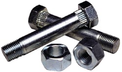 Picture of Tie Down Engineering 86250 Fluted Shackle Bolts with Nuts 9/16" x 3" 2-Pack
