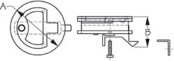 Picture of Sea-Dog Line 221962 Watertight Slam Latch 316 Stainless Steel 2 Inch