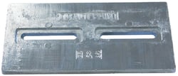 Picture of B & S Anodes BSM12X6X12S Zinc Anode Plate with Slots