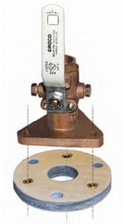 Picture of Groco BB-2 Flanged Seacock Backing Block 1/2 Inch PVC Foam
