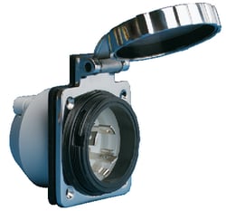 Picture of AFI 303SSEL-B Marinco 30A 125V Stainless Steel Power Inlet