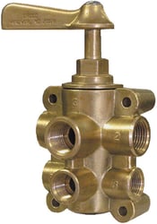 Picture of Groco FV65038 6-Port Fuel Valve 1/2" NPT Marine Dual Tank Selector