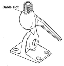 Picture of Shakespeare Antennas 5187 Stainless Steel Four Way Ratchet Mount