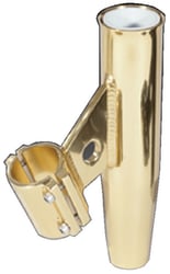 Picture of Lee's Tackle RA5002GL Clamp-On Rod Holder Gold Aluminum Vertical Mount