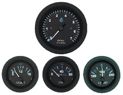Picture of Sierra 69726P Eclipse Series 4-Gauge Set with Tach Voltmeter Oil Pressure Water Temp