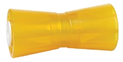 Picture of Tie Down Engineering 86159 8" Amber PVC Keel Roller 5/8" Shaft Boat Trailer
