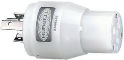 Picture of Hubbell HBL21CM29 15A/20A Straight Blade to 20A Twist Lock Adapter White 125V