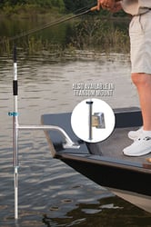Picture of Panther KPP802W King Pin Shallow Water Anchor Pole 8ft White 2-Piece