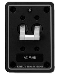 Picture of Blue Sea Systems 8079 AC Main Circuit Breaker Panel 120VAC 50A White