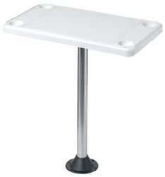 Picture of Detmar 12-1122 Polished Stainless Steel Table Leg 26 In.