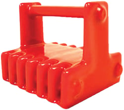Picture of Greenfield Products 7-RD Marine Retrieval Magnet 200 lb Pull Force PVC Coated Red