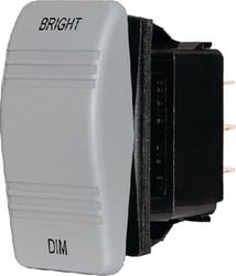 Picture of Blue Sea Systems 8216 Contura Rocker Switch Mom On/Off/Mom On Gray