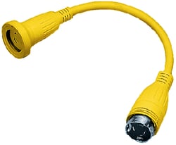 Picture of Hubbell HBL61CM55 Marine Power Adapter 30A to 50A 125V Twist-Lock