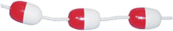 Picture of Cal June Buoys 1504 Jim-Buoy Polystyrene Rope Float 5 Inch Red White