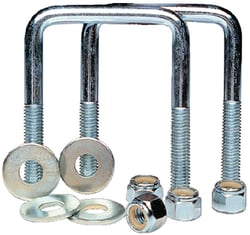 Picture of Tie Down Engineering 86214 Square Zinc-Plated Trailer U-Bolt Kit 1/2" x 3-1/16" x 3-13/16"