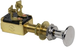 Picture of Cole Hersee M-628-BX Push Pull Switch Chrome Plated 2-Position