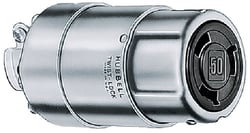 Picture of Hubbell HBL63CM60 50A Nickel Plated Brass Connector Body 125/250V