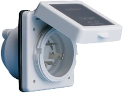 Picture of AFI 301EL-B Marinco 30A 125V Marine Power Inlet Stainless Steel