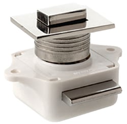 Picture of Sea-Dog Line 225310-1 Push Button Rim Latch Square Stainless Steel