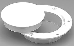 Picture of AFI N10864DW Marinco Snap-In Deck Plate, White