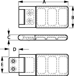 Picture of Sea-Dog Line 221700-1 Sliding Door Stop Cast 316 Stainless Steel