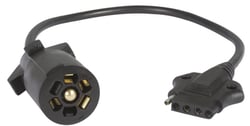 Picture of Optronics A57WBP 7-Way Round to 5-Way Flat Trailer Connector Adapter 16" Cable