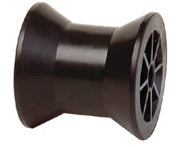 Picture of Tie Down Engineering 86402 Hull Sav'r 3-Inch Black PVC Bow Roller with 1/2-Inch Shaft