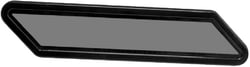 Picture of Beckson Marine PF128BS Newport Parallelogram Fixed Port Black Body Smoked Lens