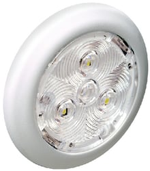 Picture of Attwood Marine 6320W7 2-3/4" LED Interior/Exterior Light Warm White with White Bezel