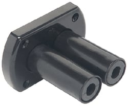 Picture of Uflex R8B Hydraulic Dual Hose Bulkhead Fitting - Black