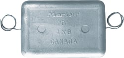 Picture of Martyr Anodes CMPPWZ P Plate Streamlined Hull Anode Zinc