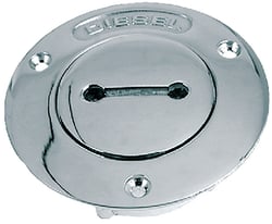 Picture of Perko 0528DPWCHR 1-1/2" Chrome Plated Bronze Water Deck Plate with Key