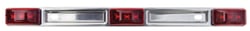 Picture of Optronics MCL97RK LED Identification Light Bar Red Stainless Steel 3-Light