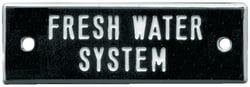 Picture of Bernard Engraving IP052 Fresh Water System Nameplate 5-Pack