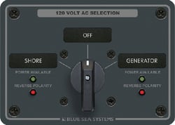 Picture of Blue Sea Systems 8367 AC Rotary Switch Panel 30A 2-Position 120V 2-Pole
