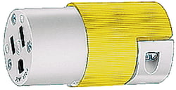 Picture of Hubbell HBL52CM69C Yellow 15A 125V Connector Body