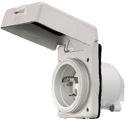 Picture of Hubbell HBL303NMBL 30A 125V Non-Metallic Shore Power Inlet