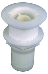Picture of Perko 0285DP Cockpit Scupper Drain - White Plastic Flush Mount 1-1/2 Inch