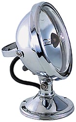 Picture of Perko 0433003 12V 7" Sealed Beam Spotlight with Chrome Brass Head & Deck Mount