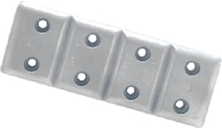 Picture of Martyr Anodes CMM40 Zinc Hull Anode 0.5" x 2.6" x 7.3"