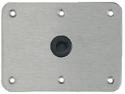 Picture of Attwood Marine SP-66839 Lock-N-Pin 3/4 Inch Base Plate 6x8 Stainless Steel