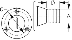 Picture of Sea-Dog Line 357033 Keyless Deck Fill - Water